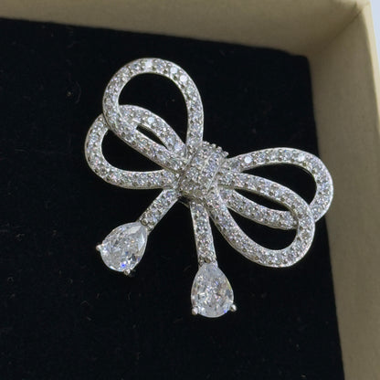 925 BOW Brooch for women - Women's Saree Pin