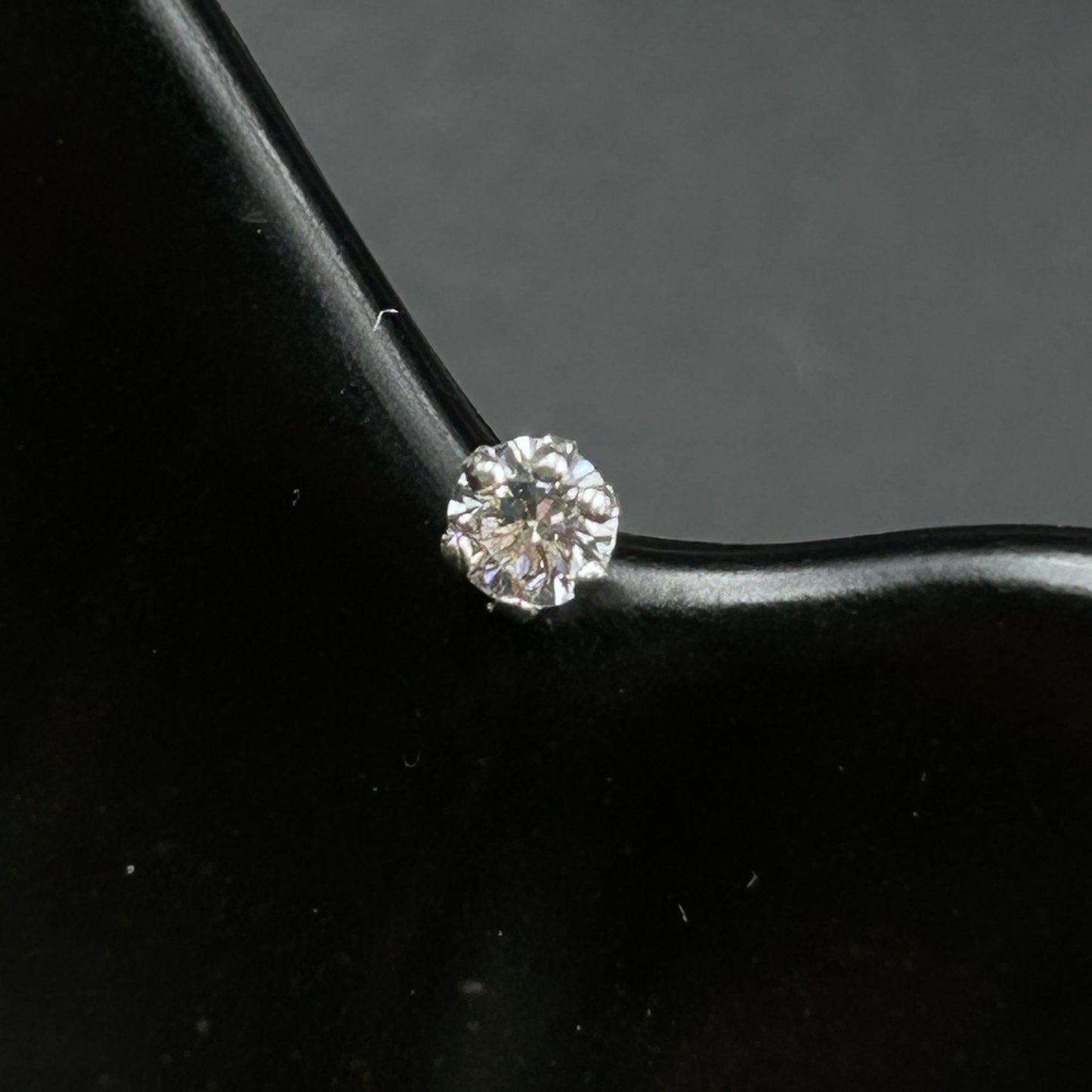 Minimal Diamond Nose Pin - 925 Silver Nose Pin