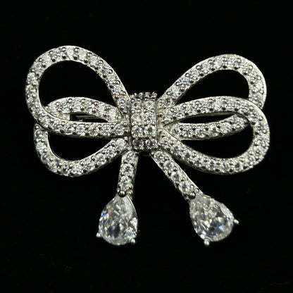 925 BOW Brooch for women - Women's Saree Pin