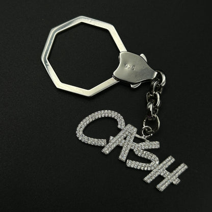 Silver CASH Keychain - Sterling silver Keychain