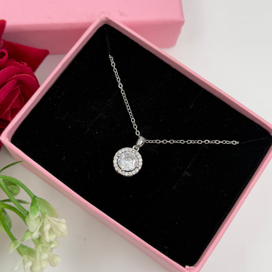 18k Gold Plated Women's Minimal Pendant Round