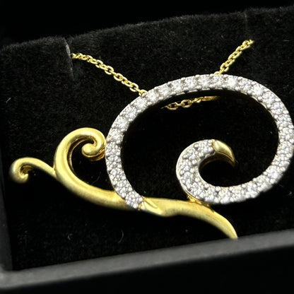 Yellow Gold Snail Pendant