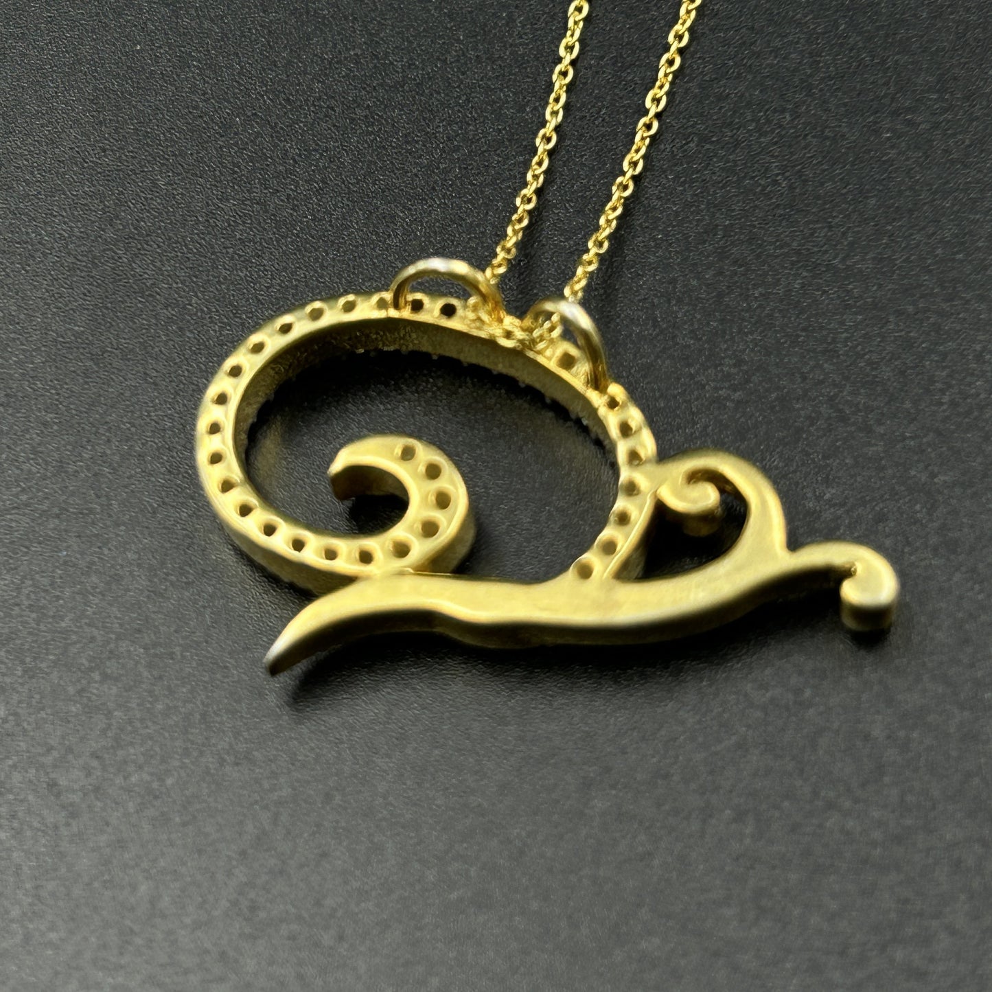 Yellow Gold Snail Pendant