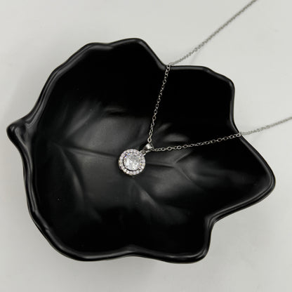 18k Gold Plated Women's Minimal Pendant Round
