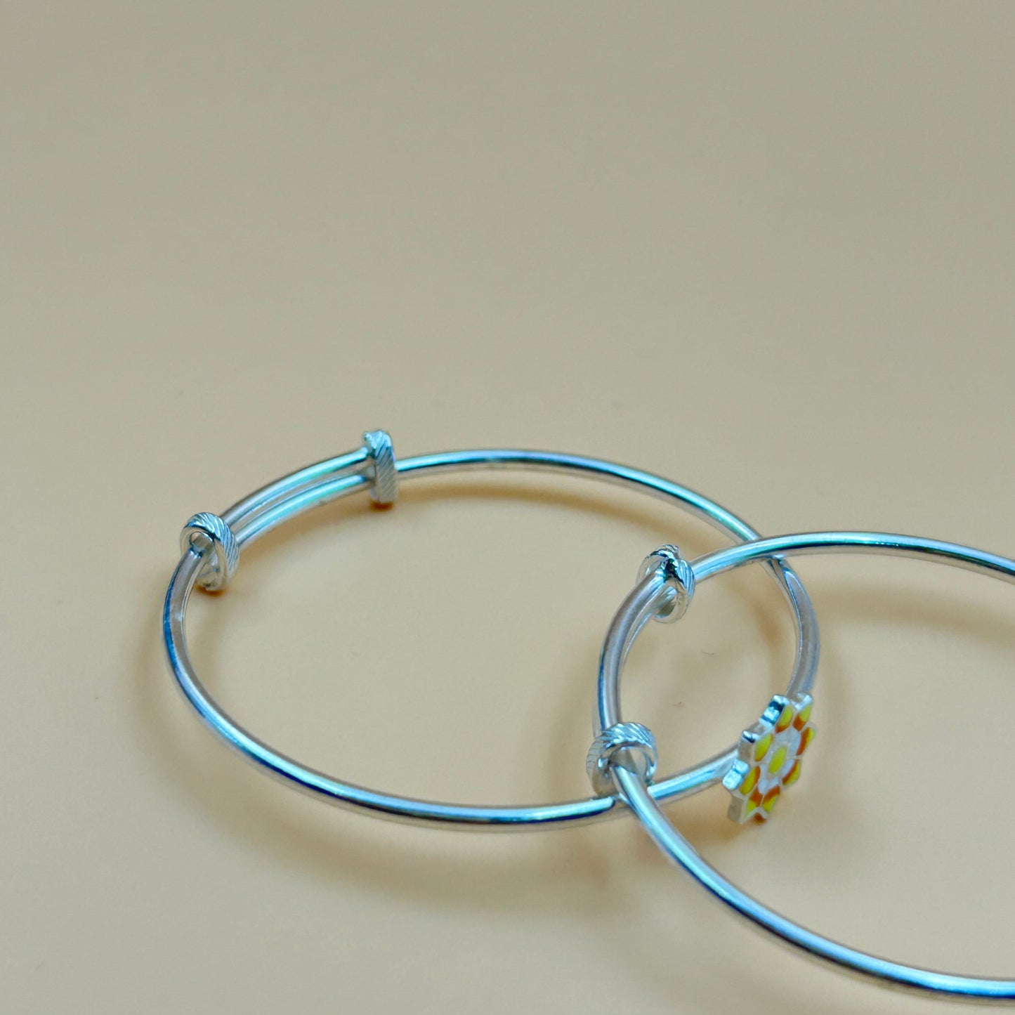 Baby Silver Bracelet / Kada - Sun Kada