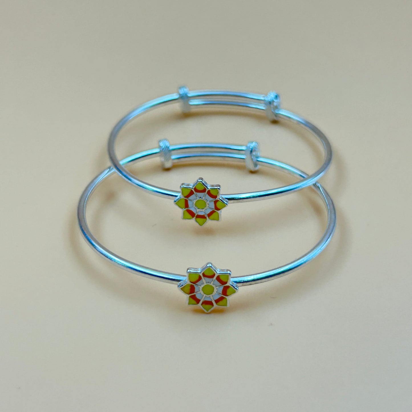 Baby Silver Bracelet / Kada - Sun Kada