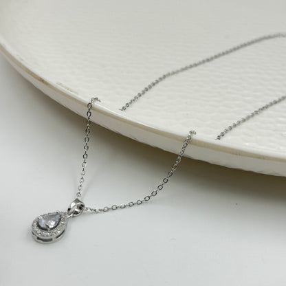 18k Gold Plated Women's Minimal Pendant Pear