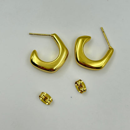 Small Hoop Earring 18k Yellow Gold Plated