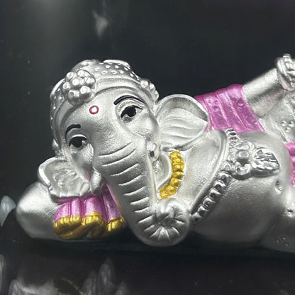 Ganesha Pure 999 Silver Murti