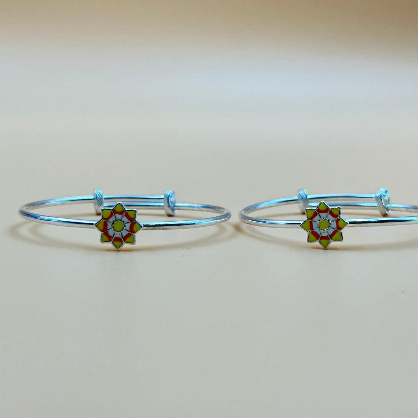 Baby Silver Bracelet / Kada - Sun Kada