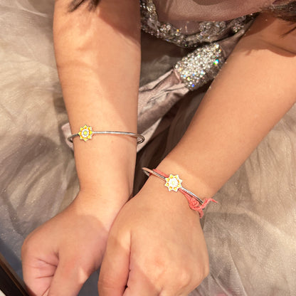 Baby Silver Bracelet / Kada - Sun Kada