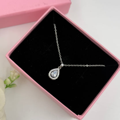 18k Gold Plated Women's Minimal Pendant Pear
