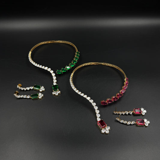 18K Gold Plated Choker Necklace For Her