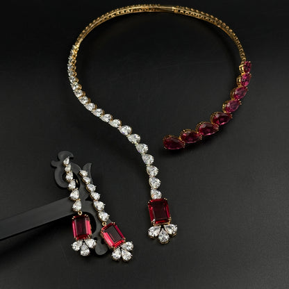 18K Gold Plated Choker Necklace For Her