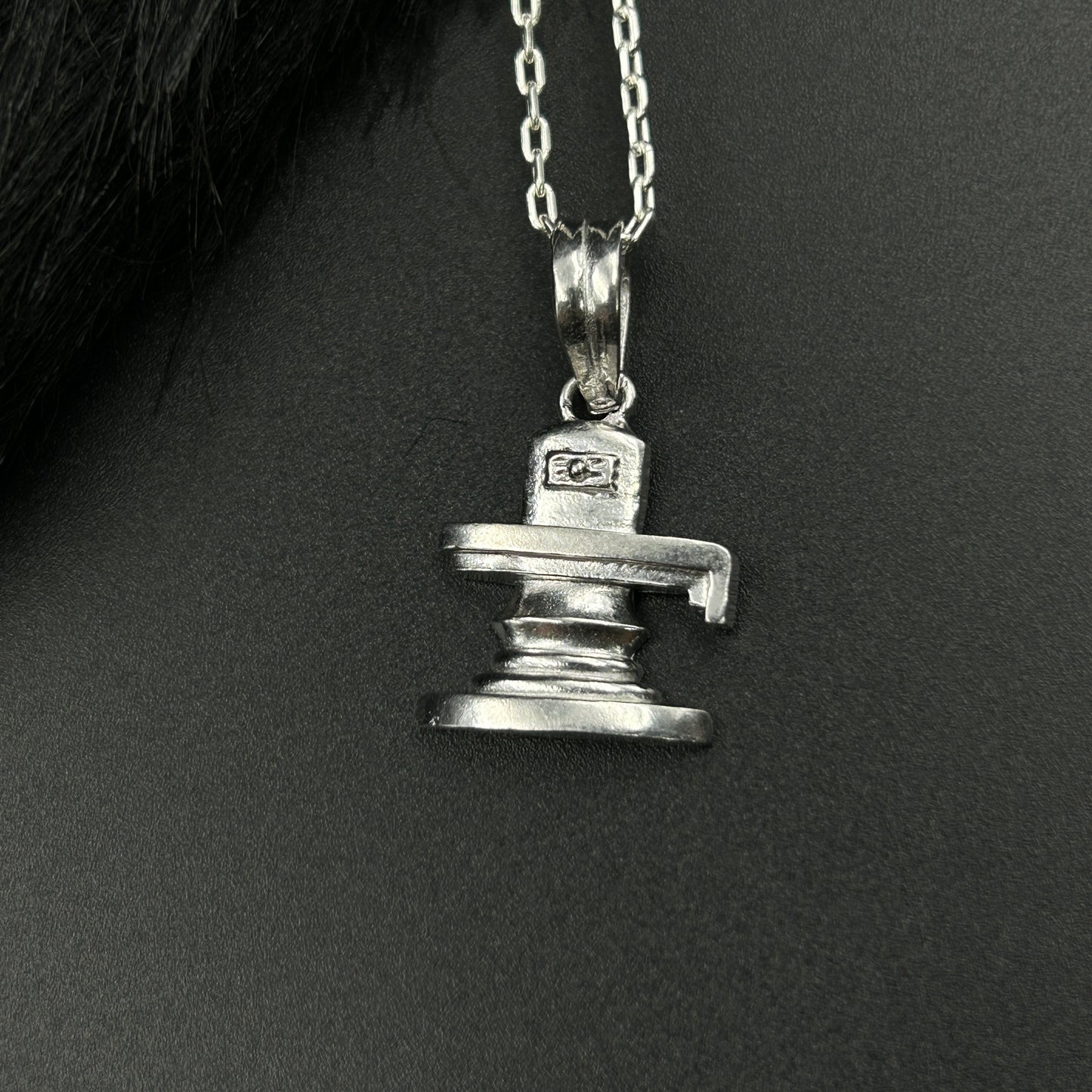 Silver Shivlinga Pendant - Sterling Silver