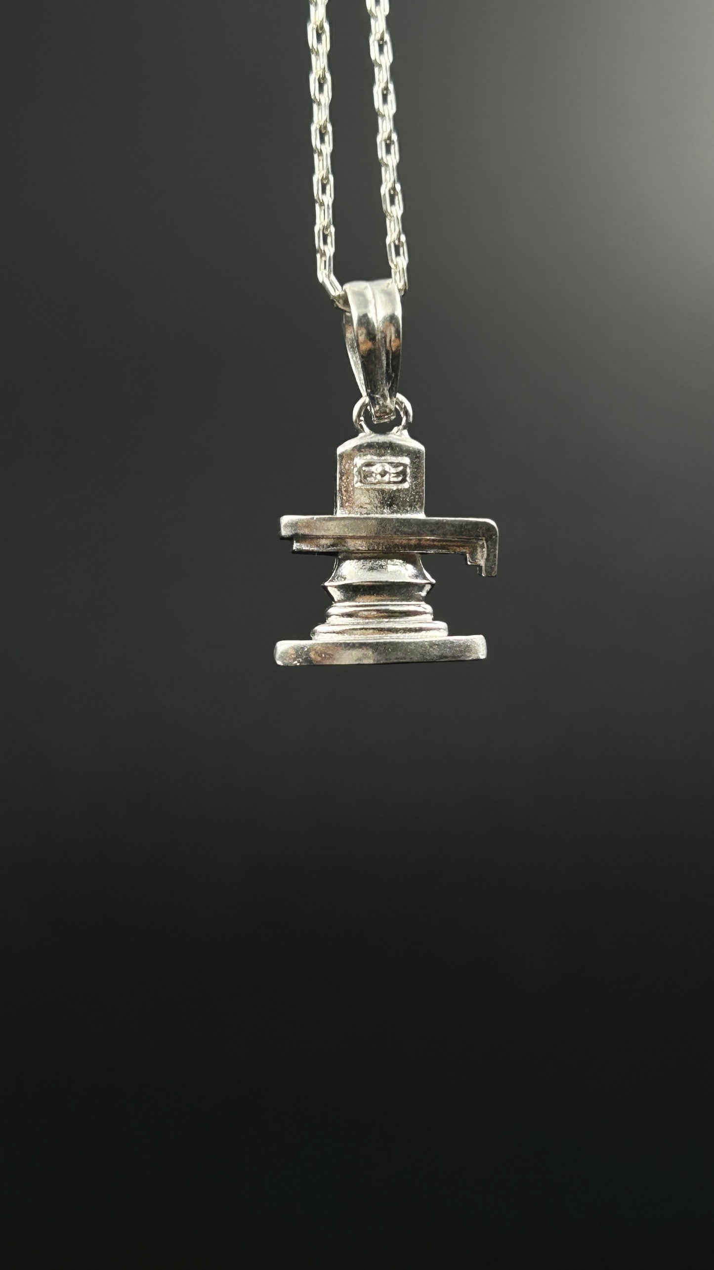 Silver Shivlinga Pendant - Sterling Silver