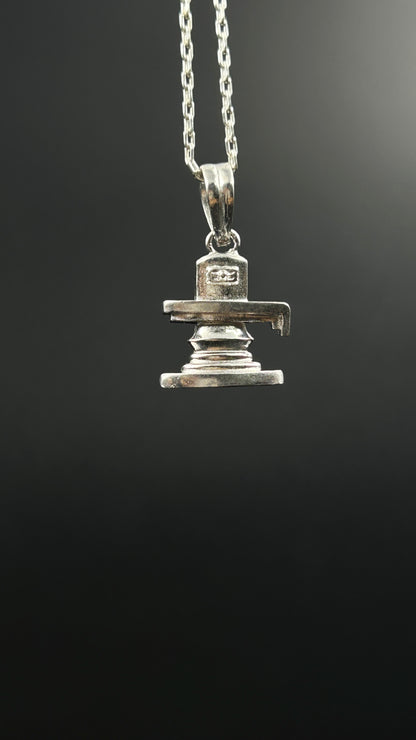 Silver Shivlinga Pendant - Sterling Silver