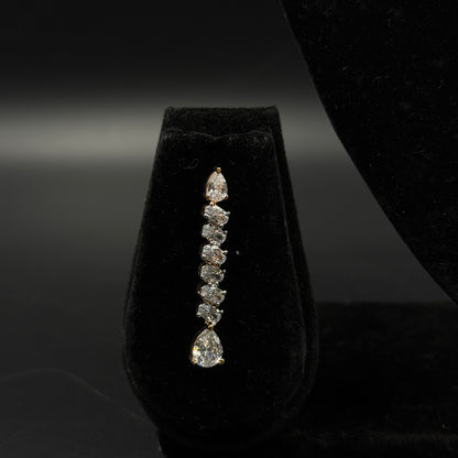 18K Gold Plated Diamond Choker Necklace