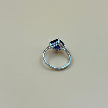 Silver Ring - Blue Sapphire Women's Ring