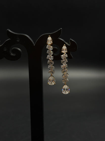 18K Gold Plated Diamond Choker Necklace