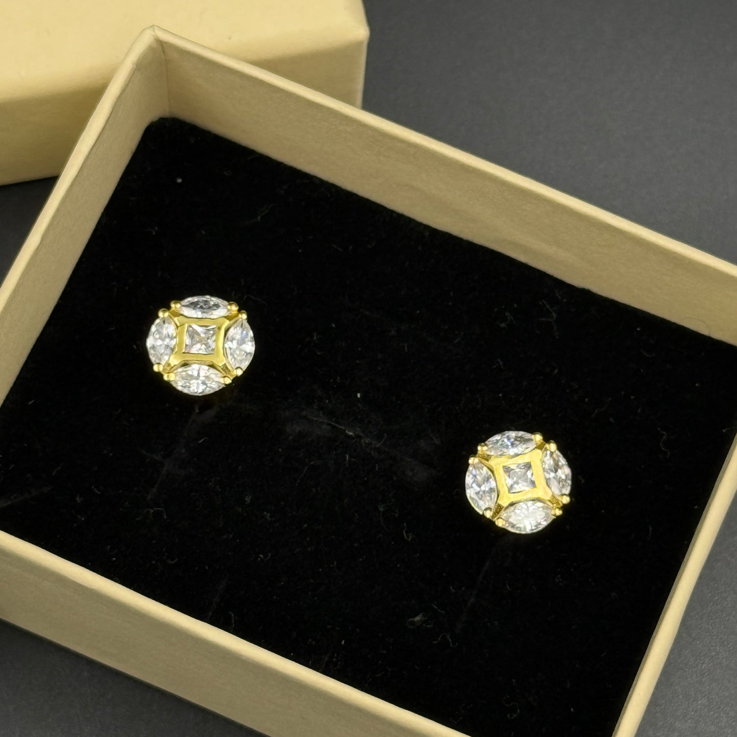 Men's Diamond Cufflink - Sterling Silver