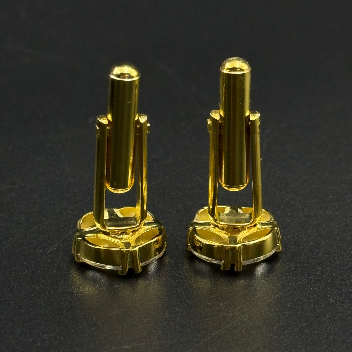 Men's Diamond Cufflink - Sterling Silver