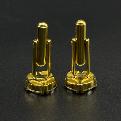 Men's Diamond Cufflink - Sterling Silver