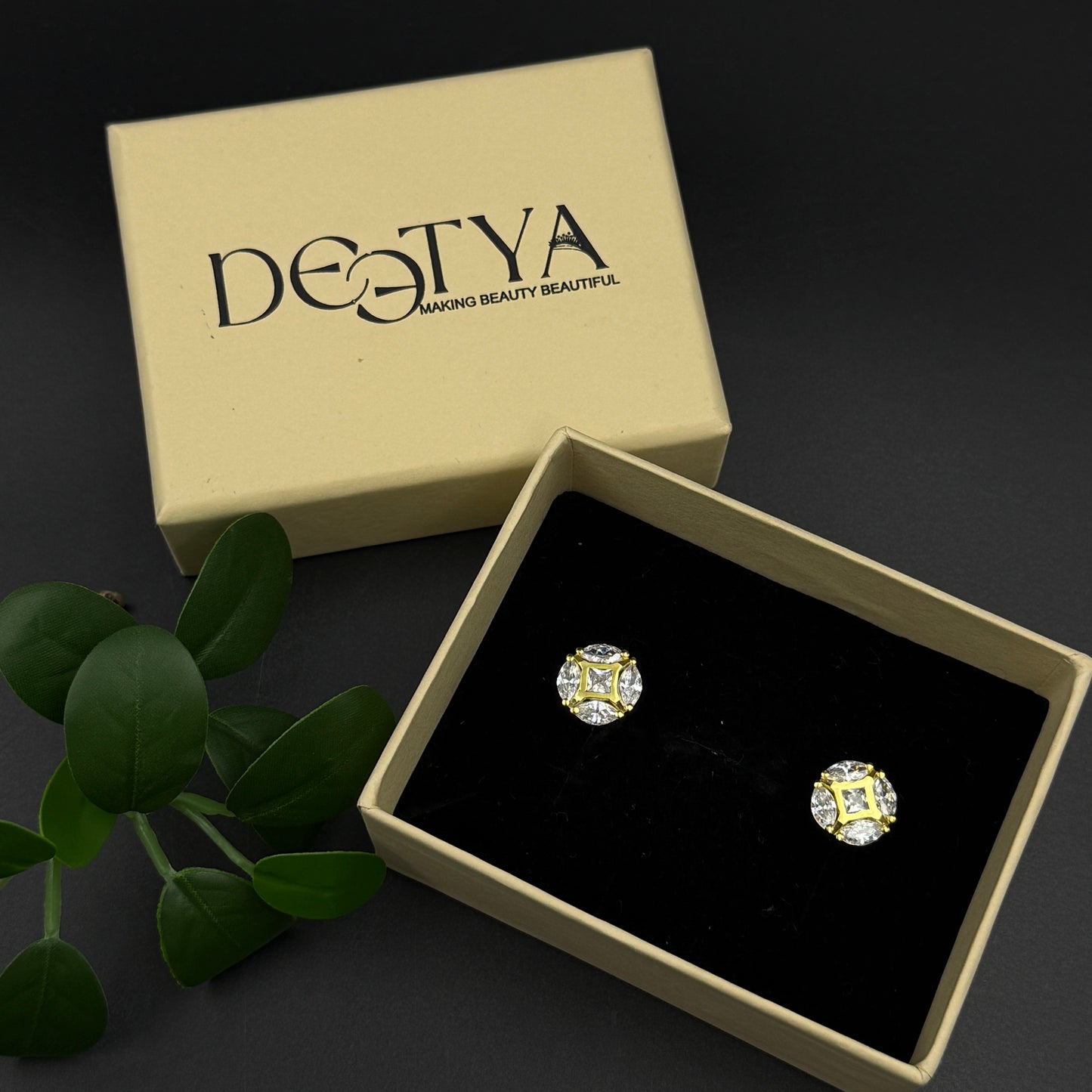 Men's Diamond Cufflink - Sterling Silver