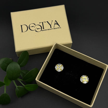 Men's Diamond Cufflink - Sterling Silver