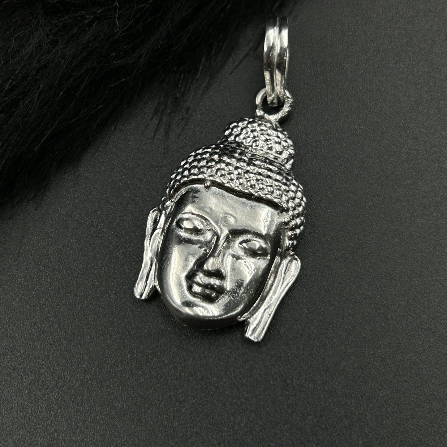 Silver Buddha Pendant - Sterling Silver