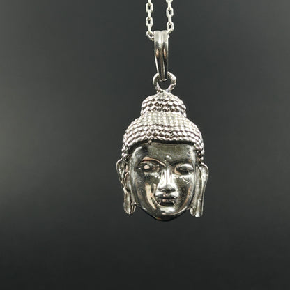 Silver Buddha Pendant - Sterling Silver