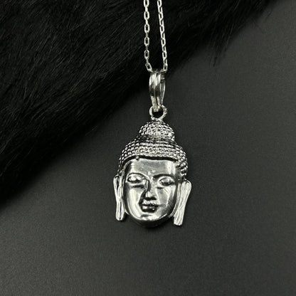 Silver Buddha Pendant - Sterling Silver