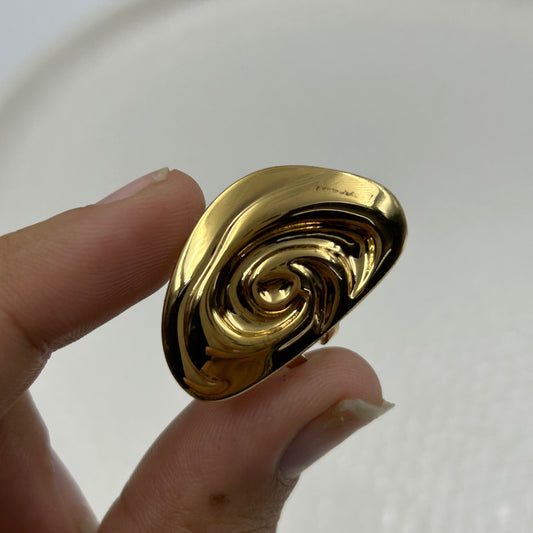 18k Yellow Gold Plated Cocktail Ring