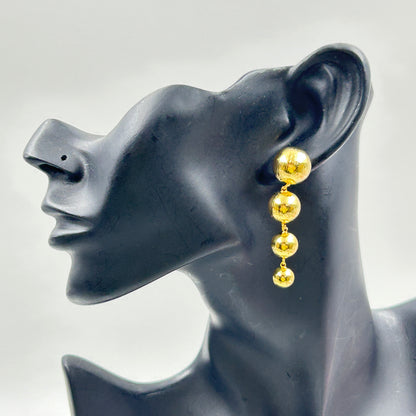 18k Gold Plated Bubble Earring Dangle Earring for Women