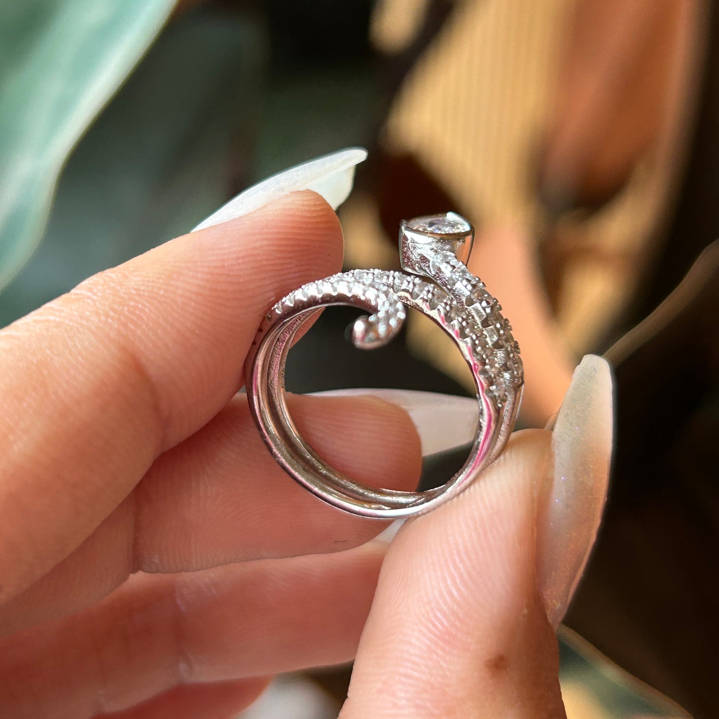 Silver Snake Ring - Women's Snake Ring