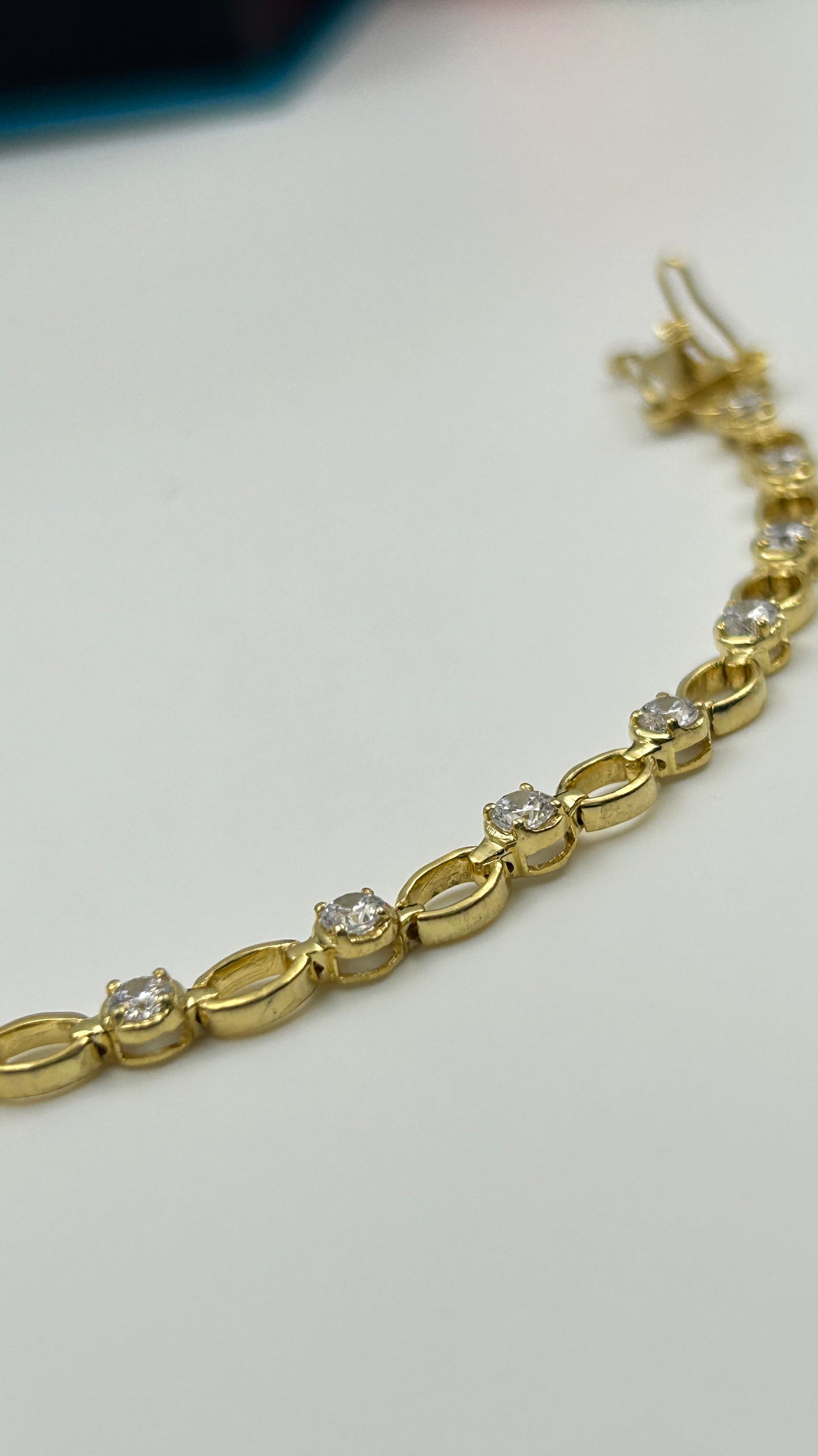 Yellow Gold Silver Bracelet