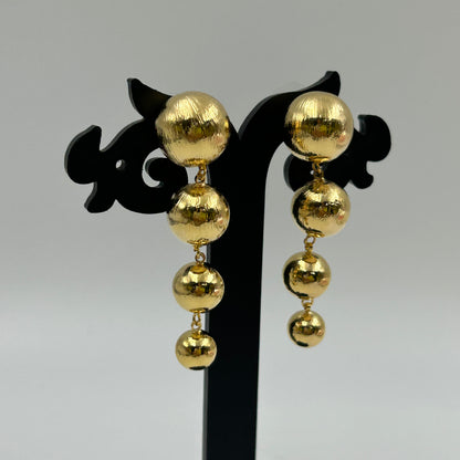 18k Gold Plated Bubble Earring Dangle Earring for Women