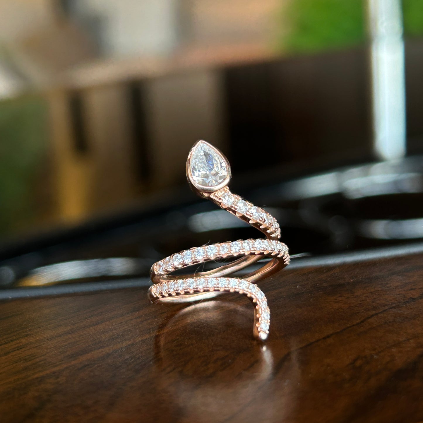 Silver Snake Ring - Women's Snake Ring