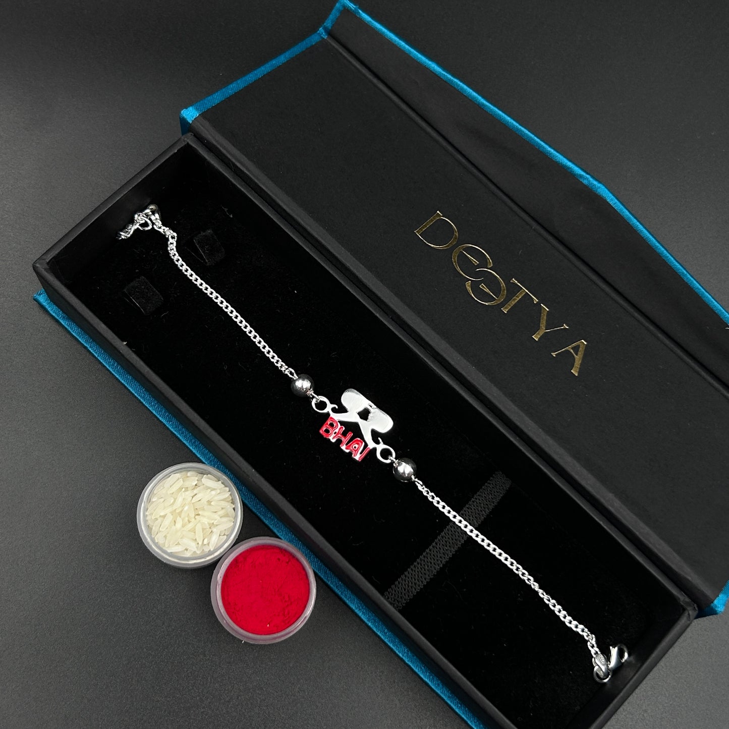 Moustache BHAI Rakhi - Pure Silver Rakhi