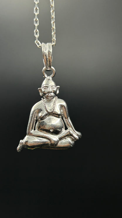 Silver Swami Samarth Pendant - Sterling Silver