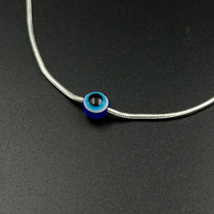 Silver Evil Eye Bracelet - Women's Bracelet