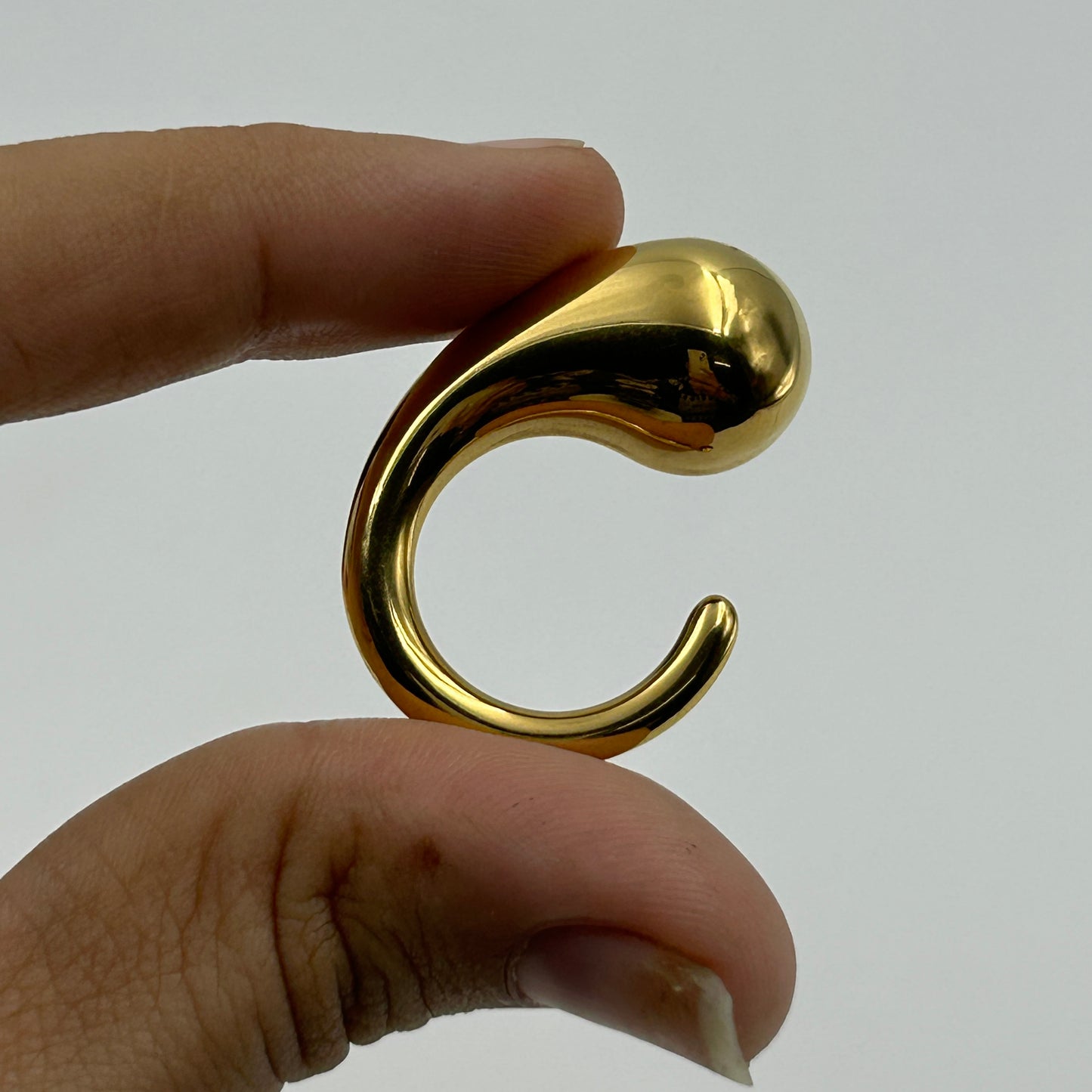 Women's Drop Ring 18k Yellow Gold Plated Ring
