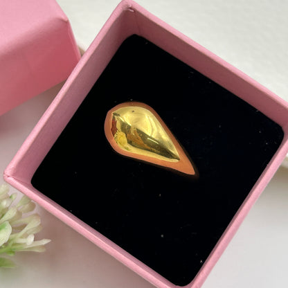 Women's Drop Ring 18k Yellow Gold Plated Ring