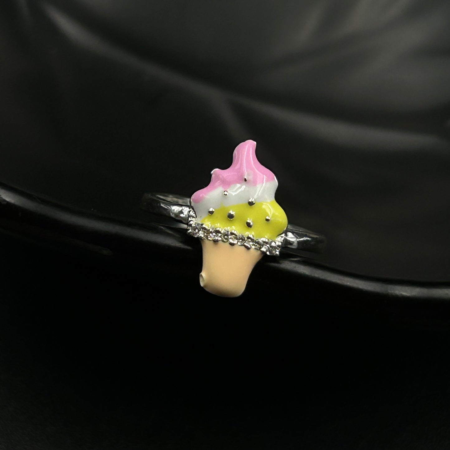 Silver Ring - Ice-cream Ring (Adjustable)