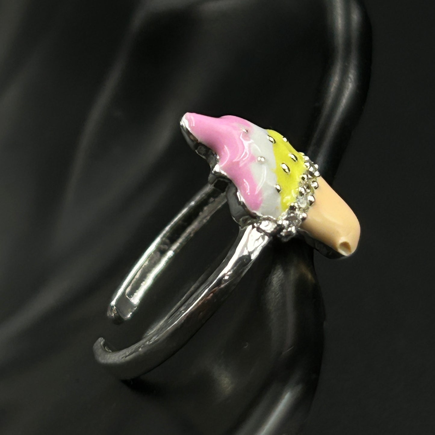 Silver Ring - Ice-cream Ring (Adjustable)