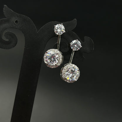 Two in One Earring 18k Gold Plated