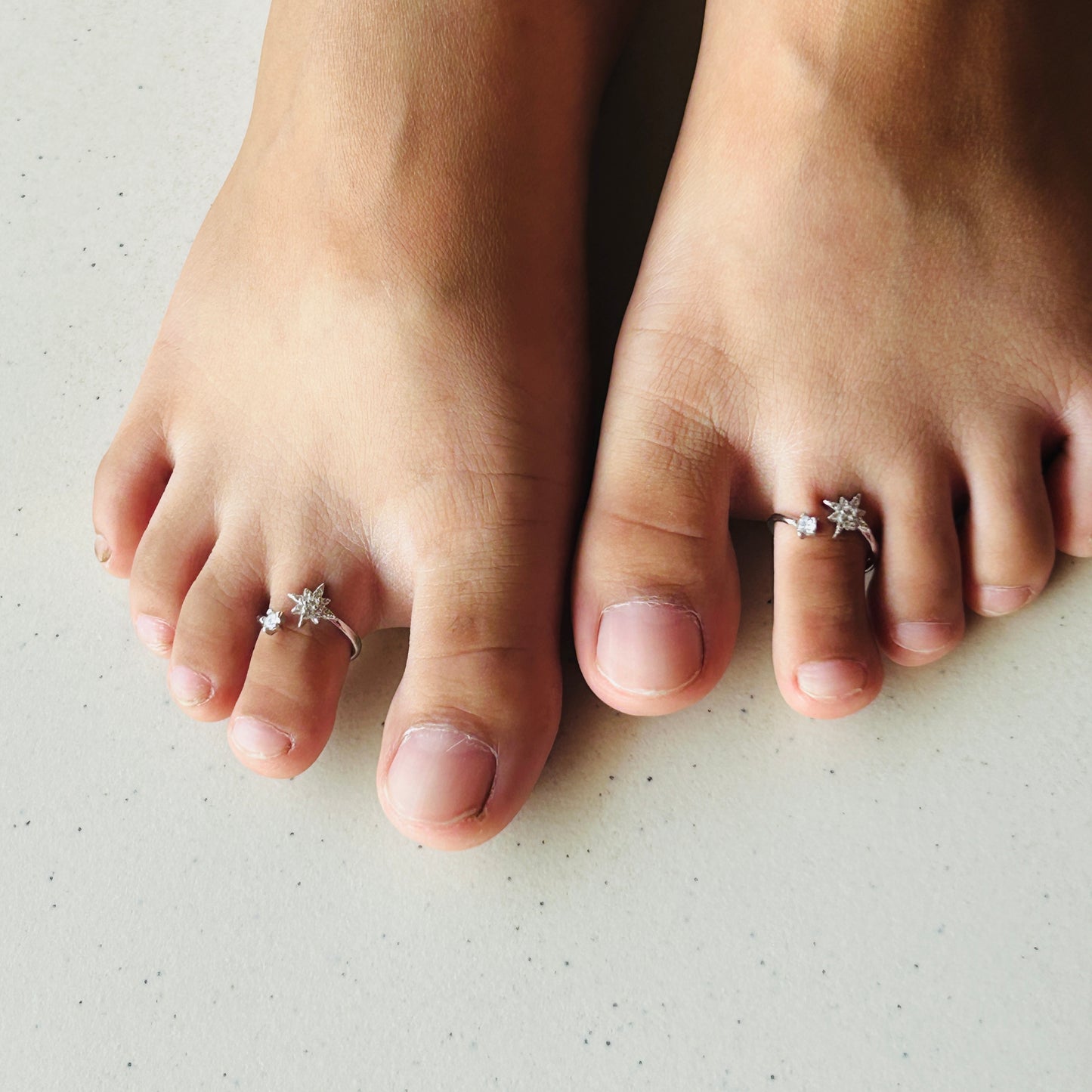 Silver Star Toe Ring - Women's Toe Ring
