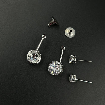 Two in One Earring 18k Gold Plated
