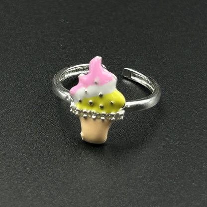 Silver Ring - Ice-cream Ring (Adjustable)