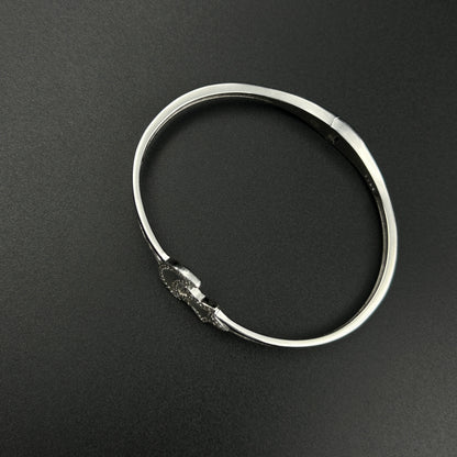 Women's Silver Star and Moon Kada/Bracelet